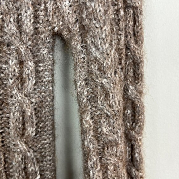 Between Me & You Sweater Dress Small A-Line Open Knit 3/4 Sleeve Wool Alpaca S - Picture 5 of 11